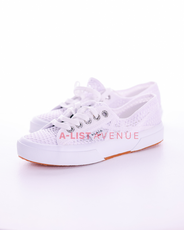 Alaïa x Superga 2750 Fishnet Mesh Sneakers Size 36