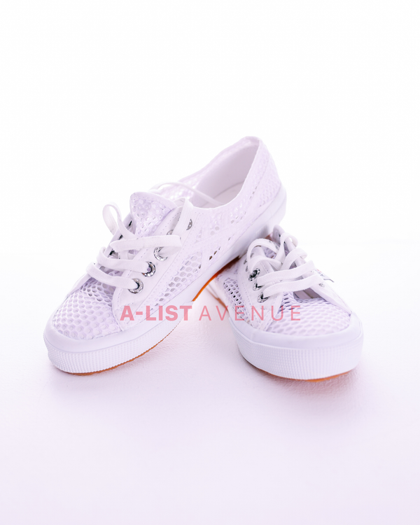 Alaïa x Superga 2750 Fishnet Mesh Sneakers Size 36