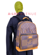 LV x Nigo Campus Limited Edition Giant Damier And Monogram Canvas Backpack
