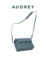 V7 AUDREY Lambskin Flap Bag in Olive
