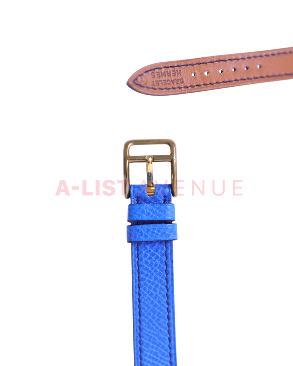 Hermes Kelly Watch Blue Strap 20mm