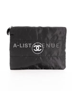 Chanel Quilted Makeup/ ipad Pouch Black