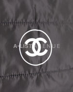 Chanel Quilted Makeup/ ipad Pouch Black