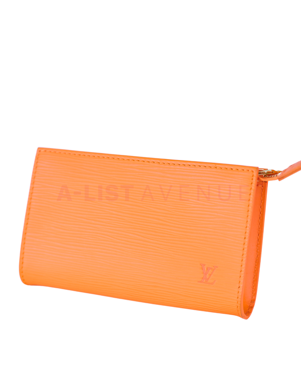 Louis Vuitton Petit Bucket Bag in Orange