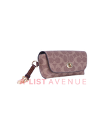 Coach Sunglass Case in Signature Canvas  in Khaki