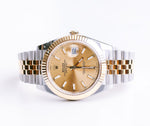 Rolex Datejust 41 Two Tone Champagne Index Dial