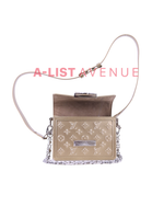 LV Monogram Gold Patent Seal Dauphine Mini Shoulder Bag