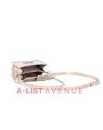LV Monogram Gold Patent Seal Dauphine Mini Shoulder Bag