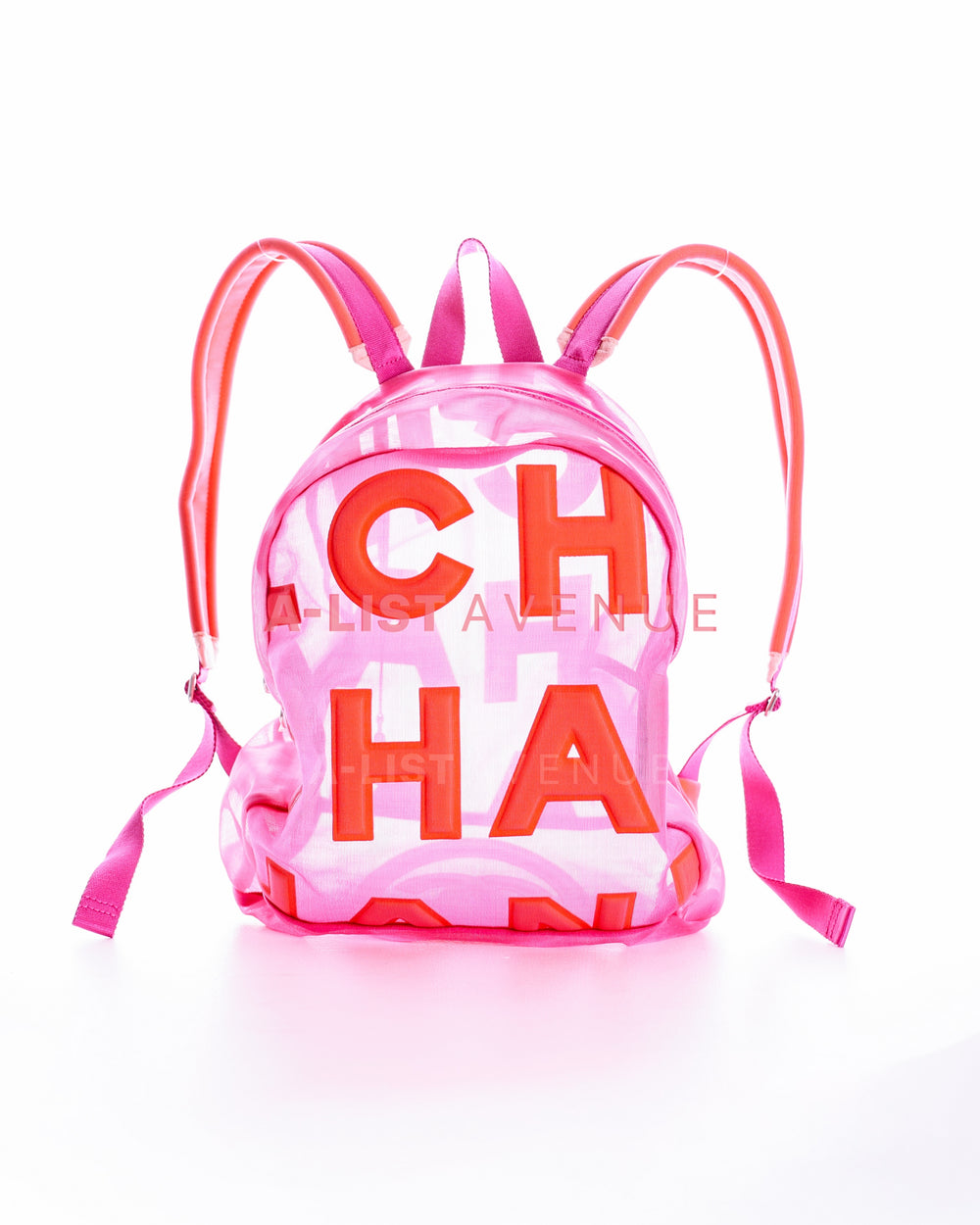 Chanel Doudoune mesh backpack in Pink (2019 Collection)