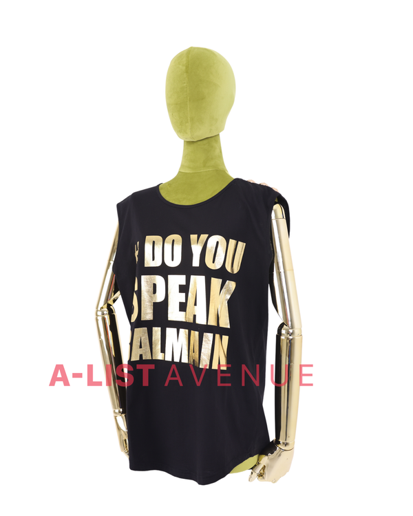 Balmain #1915 Muscle Shirt With Buttons