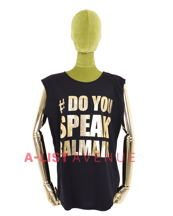 Balmain #1915 Muscle Shirt With Buttons