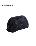 AUDREY Diamond Bag Clutch with Bling Black