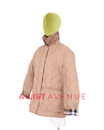 Burberry Diamond-Quilted Thermoregulated Jacket in Beige