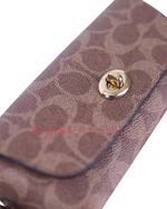 Coach Sunglass Case in Signature Canvas  in Khaki