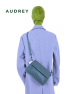 V7 AUDREY Lambskin Flap Bag in Olive