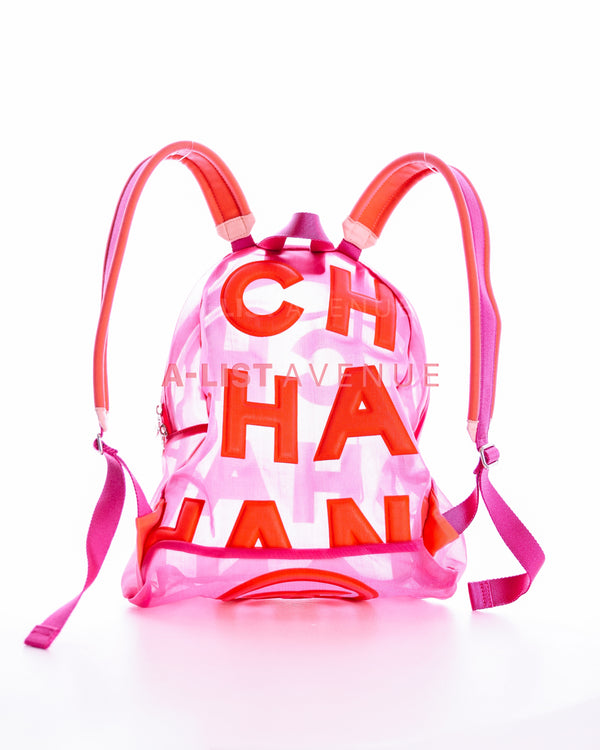 Chanel Doudoune mesh backpack in Pink (2019 Collection)