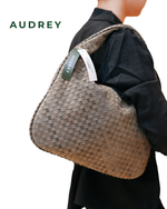 V2 AUDREY Suede Hobo Bag in Green