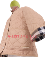 Burberry Diamond-Quilted Thermoregulated Jacket in Beige