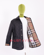 Burberry Diamond-Quilted Thermoregulated Jacket In Black