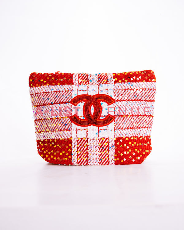 Chanel Tweed Sequin Tote Bag