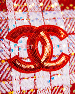 Chanel Tweed Sequin Tote Bag