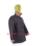 Burberry Diamond-Quilted Thermoregulated Jacket In Black
