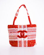 Chanel Tweed Sequin Tote Bag