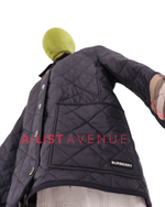 Burberry Diamond-Quilted Thermoregulated Jacket In Black
