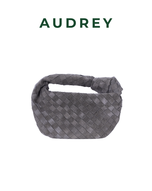 V3 AUDREY Suede Hand Bag Green