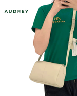 F15 AUDREY Cowhide Mini sling Bag in White