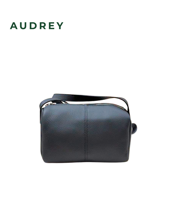 F15 AUDREY Cowhide Mini sling Bag in Black