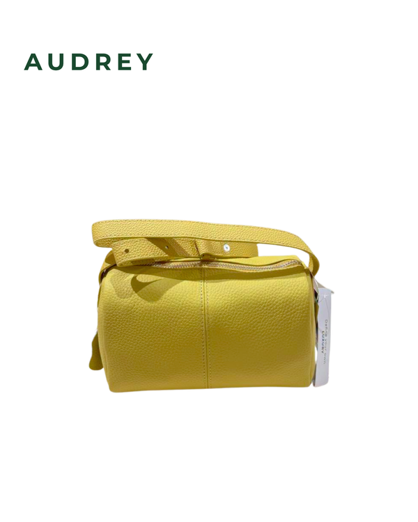 F15 AUDREY Cowhide Mini sling Bag in Yellow