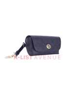 Coach Sunglass Case in Signature Canvas in walnut/black