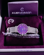 Charriol St-Tropez Purple Mother of Pearl Dial