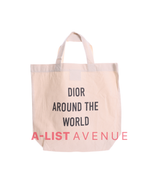 Dior Canvas Tote Bag in Red