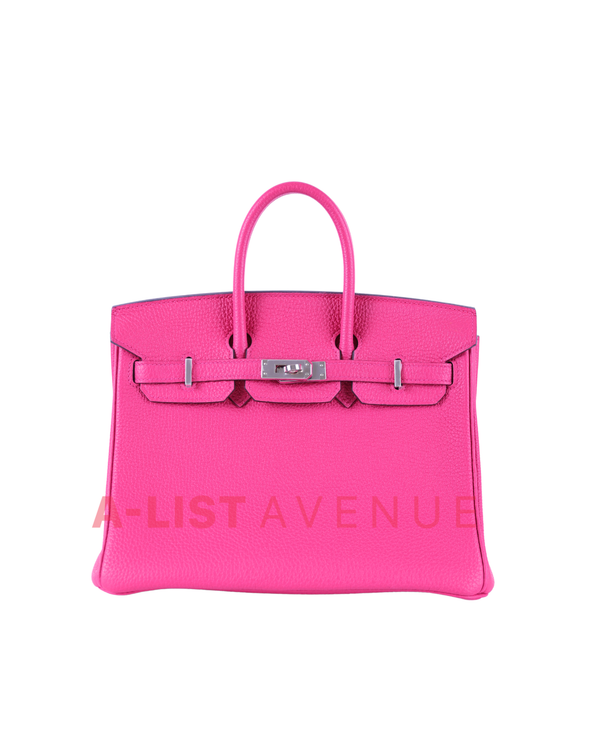 Hermes Birkin 25 Rose Mexico PHW