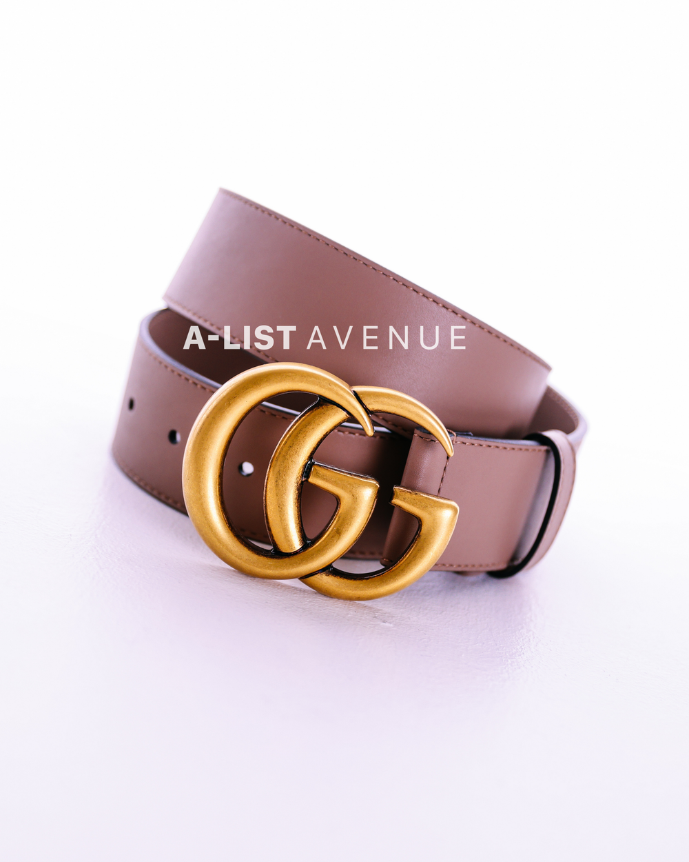 Gucci Marmont Belt All Beige