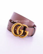 Gucci Marmont Belt All Beige