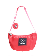 Chanel Nylon Crossbody Bag in Red