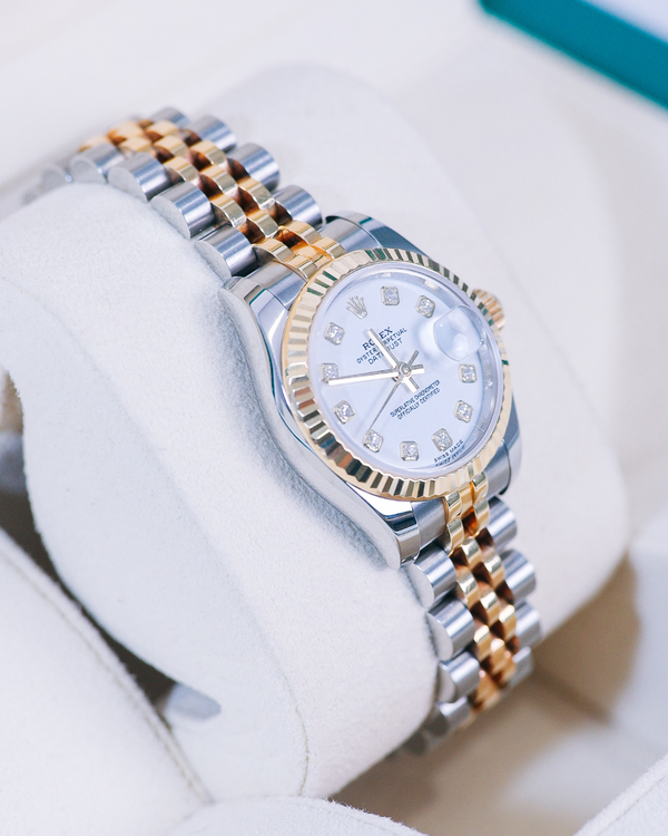 Rolex Lady-Datejust 26mm Two-tone Yellow Rolesor Diamond-set Dial
