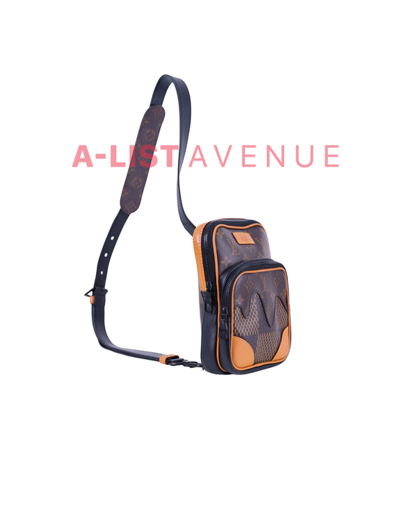LV x Nigo Giant Damier Ebene Monogram Amazone Sling Bag