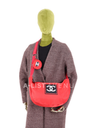 Chanel Nylon Crossbody Bag in Red