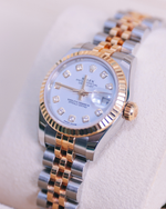 Rolex Lady-Datejust 26mm Two-tone Yellow Rolesor Diamond-set Dial