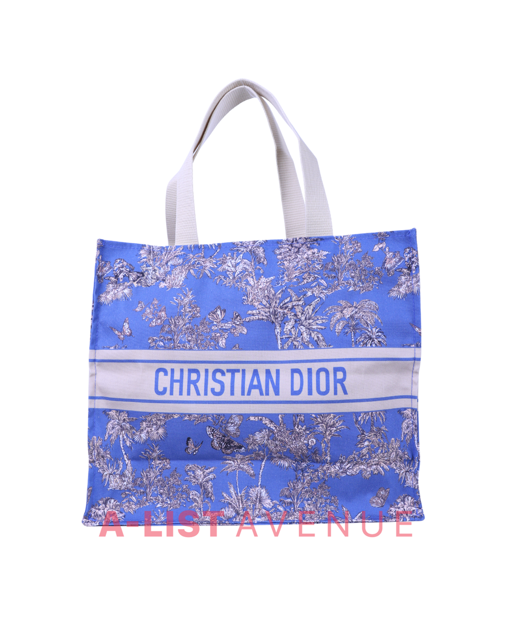 Dior Floral Blue Tote Bag