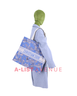 Dior Floral Blue Tote Bag