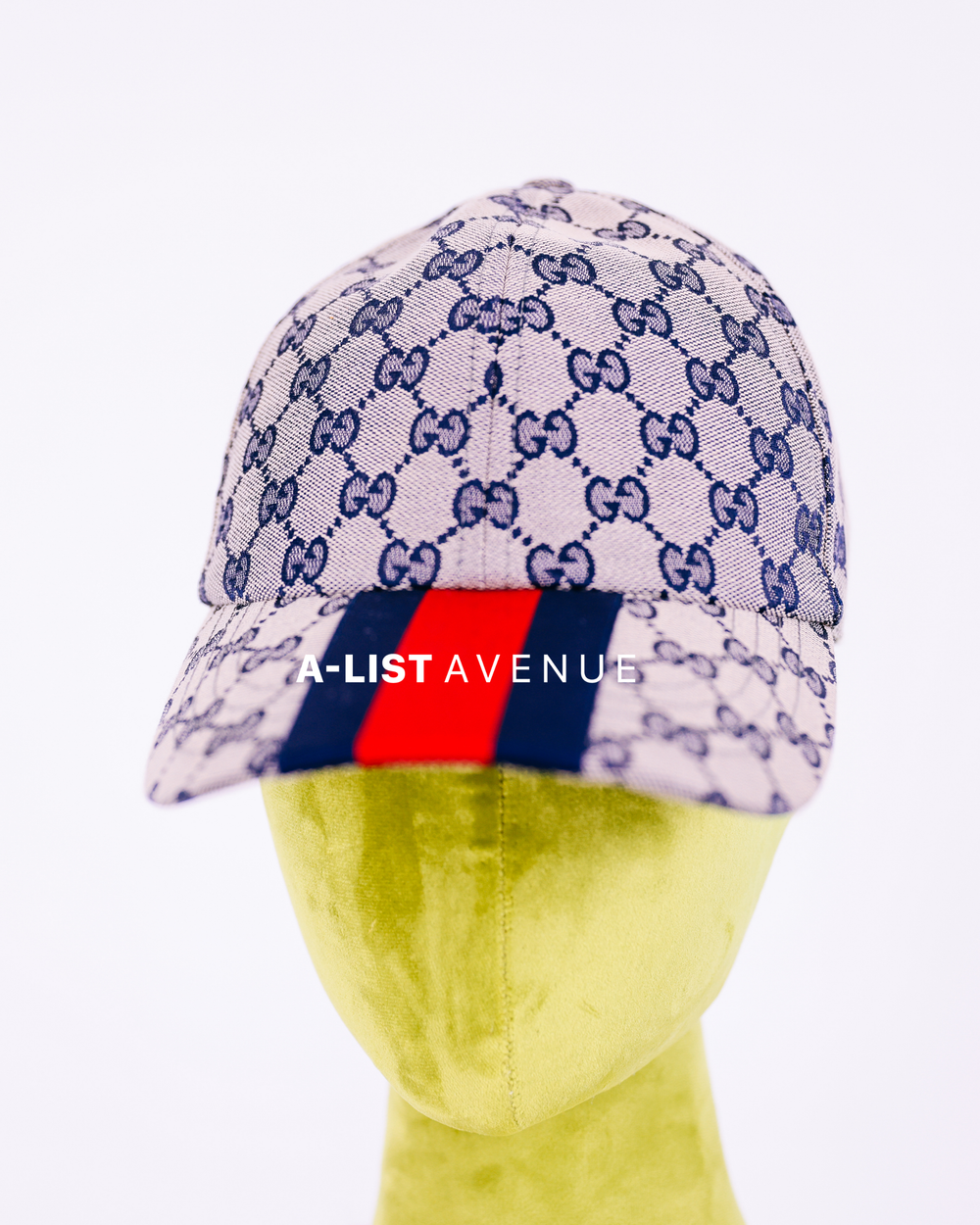 Gucci GG Canvas Baseball Cap with Web Stripe