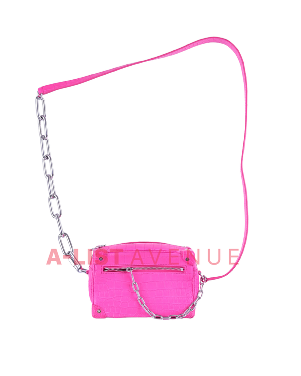LV Crocodile Mini Soft Trunk Pink