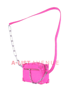 LV Crocodile Mini Soft Trunk Pink