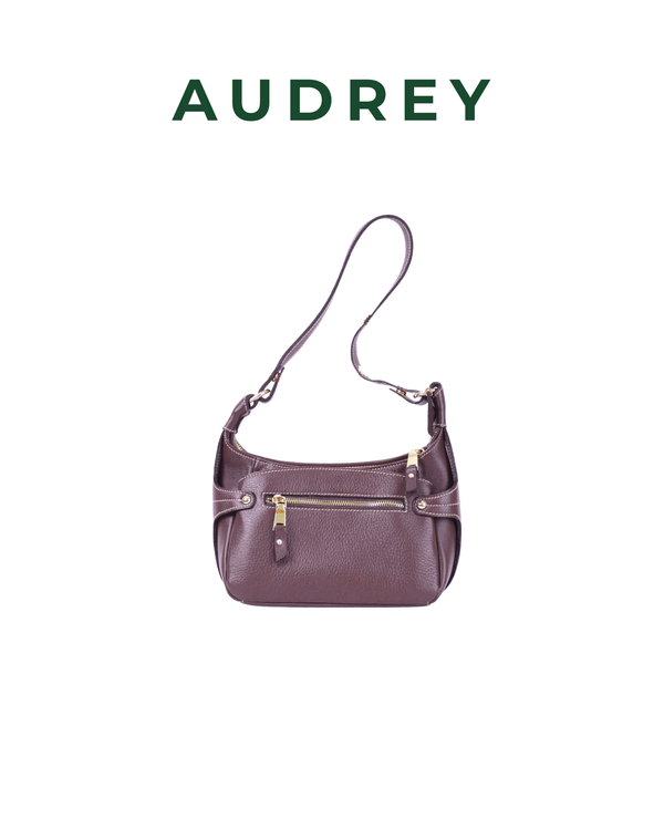 B26 AUDREY Premium Leather Kili Bag Dark Brown