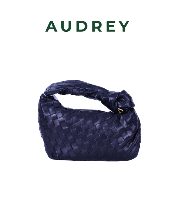 V3 AUDREY Lambskin Hand Bag Black